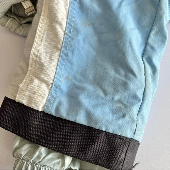 Obermeyer girls one piece snow ski suit 6 turbo board blue zip hood winter blue - Picture 14 of 16